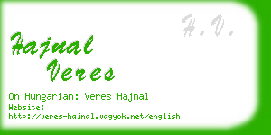 hajnal veres business card